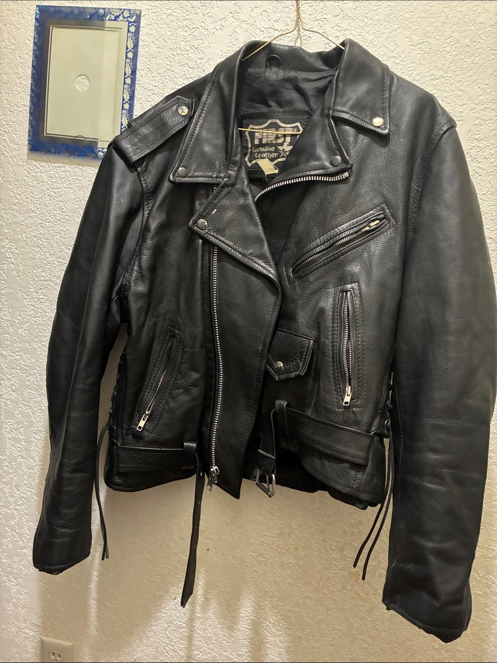 First Genuine Leather Jacket men’s small